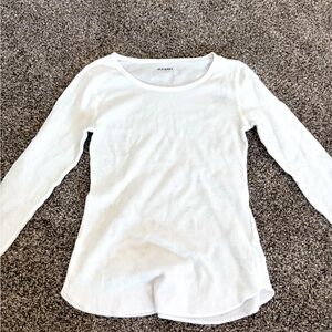 Old Navy white long sleeve shirt